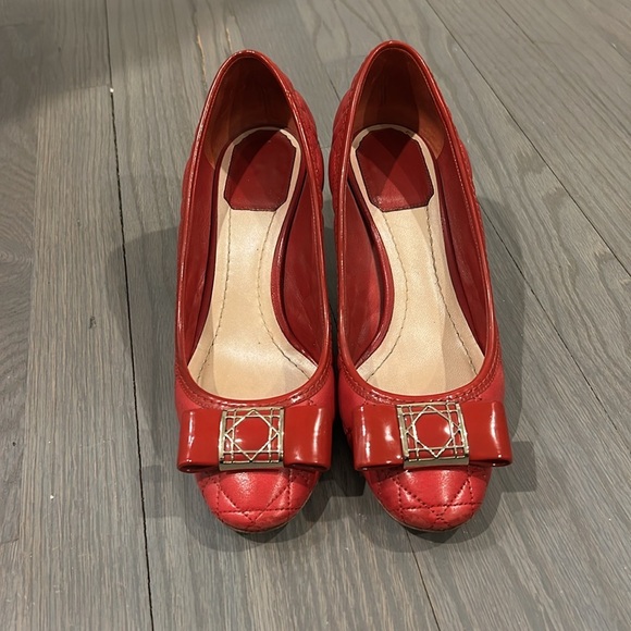 Dior Red Quilted Heels